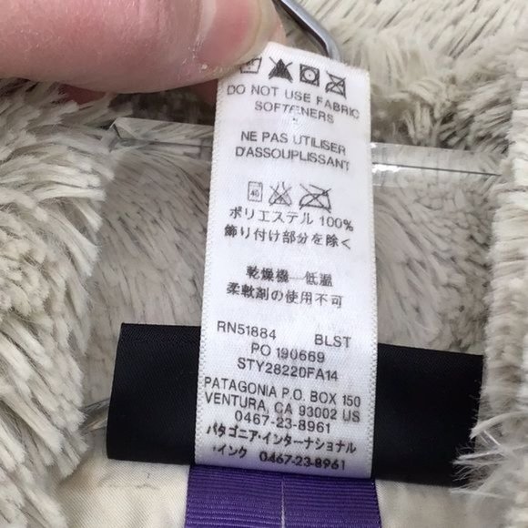 Patagonia Womans S BLST Bleach Stone Cream Chevron Los Gatos Vest - Picture 6 of 6